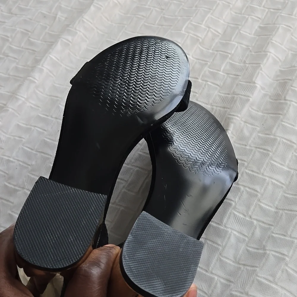 Steve Madden Irenee-G Black Women's Strap Block Heel Sandals Summer Shoes Casual